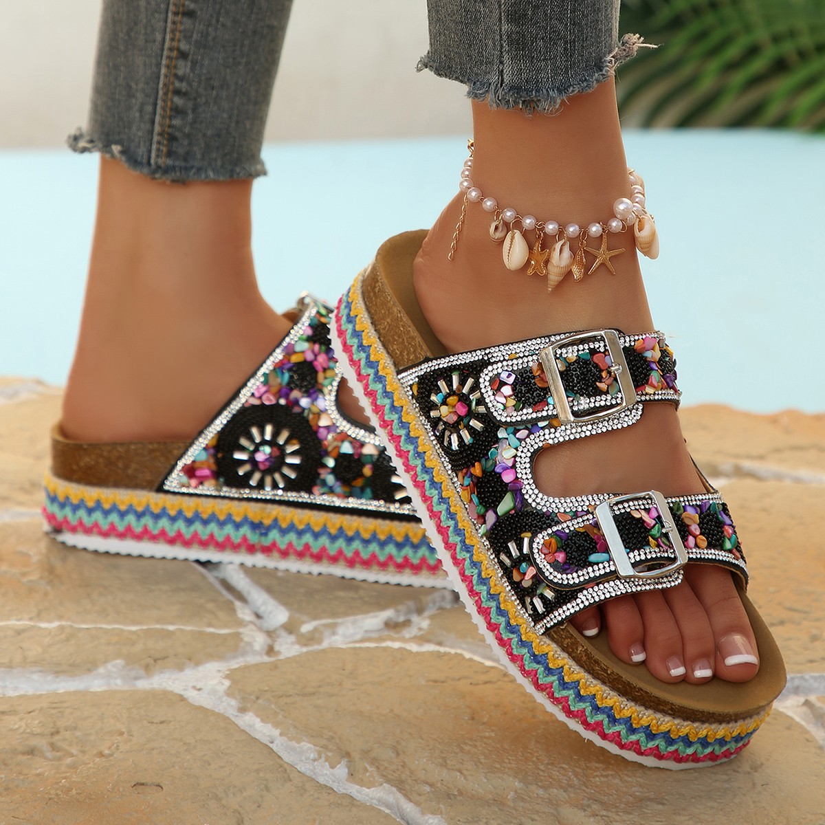 Ethnic Modern Fashion - 2026 New Fashion Bright Synthetic Cover
