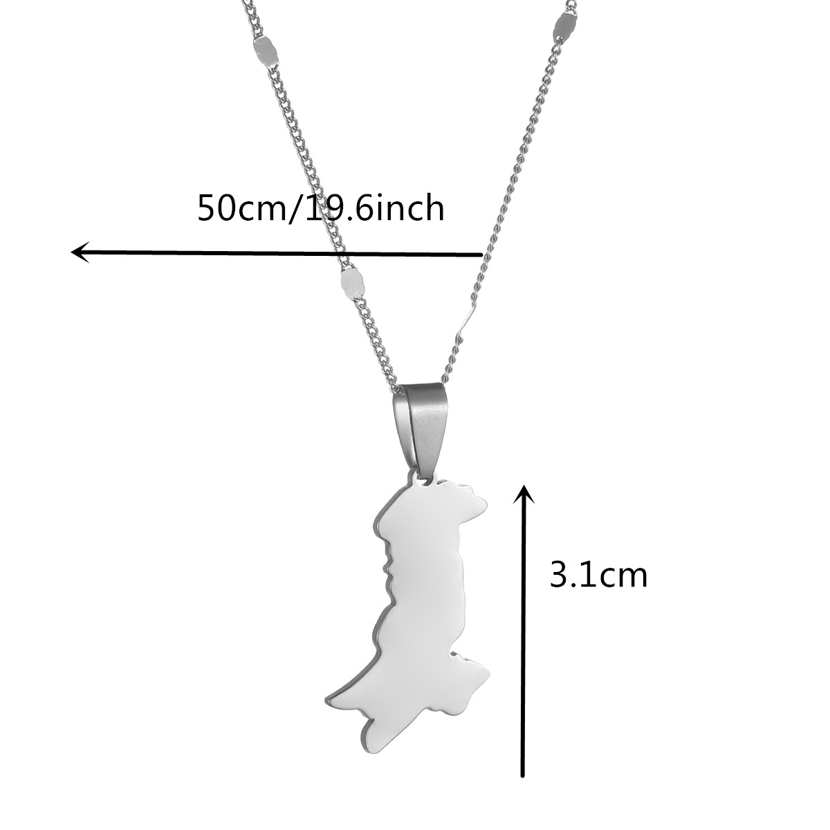 Pakistan Map & Flag Pendant Ne - Ethnic Fashion Pakistan 리뷰 및 가격