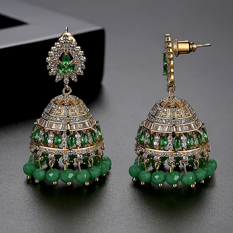 India Pakistan Earrings Copper - Ethnic Fashion Pakistan 리뷰 및 가격