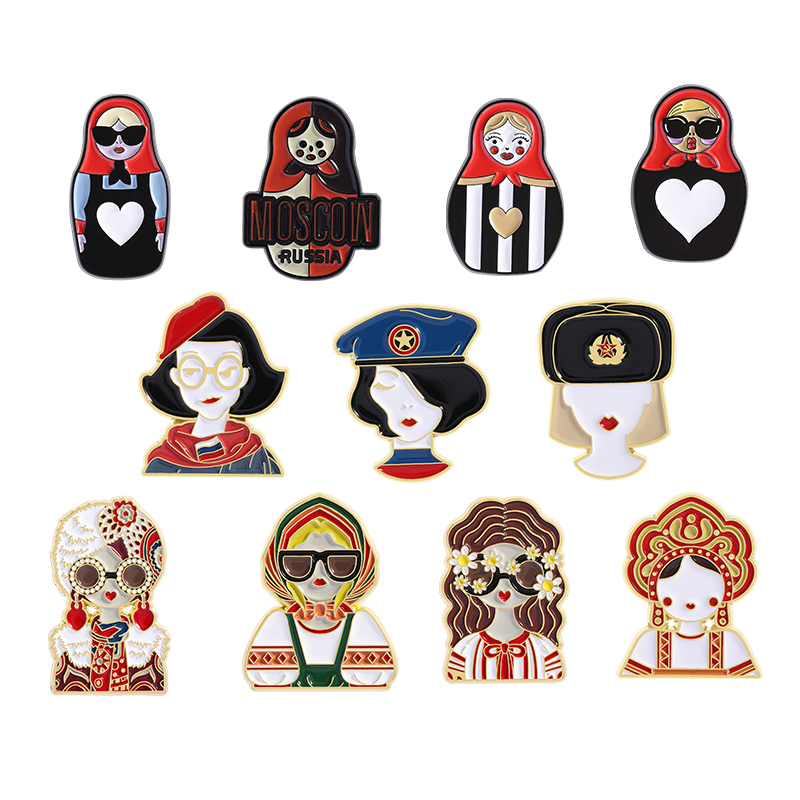 Cartoon Russian Girls Characte - Ethnic Fashion Images 리뷰 및 가격