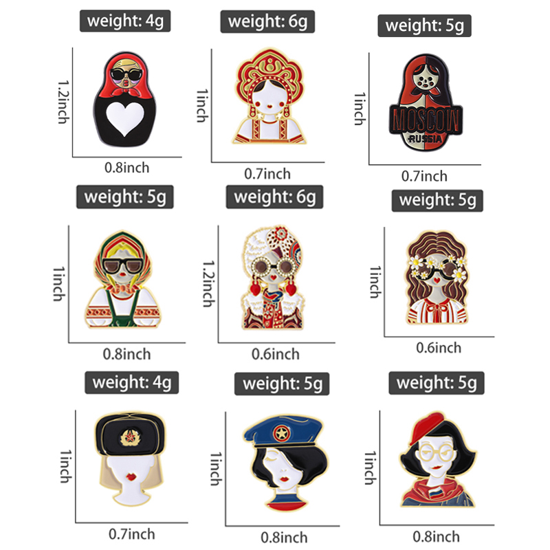 Cartoon Russian Girls Characte - Ethnic Fashion Images 리뷰 및 가격