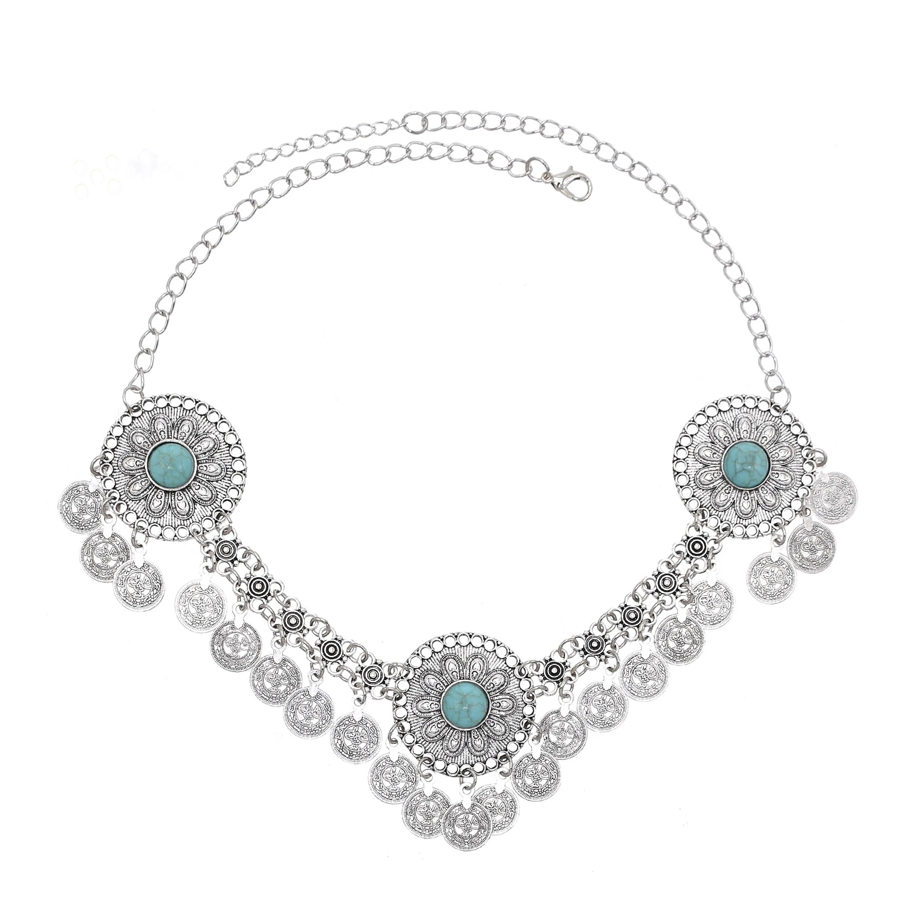 3 Large Flower Retro Coin Fore - Ethnic Fashion Pakistan 리뷰 및 가격