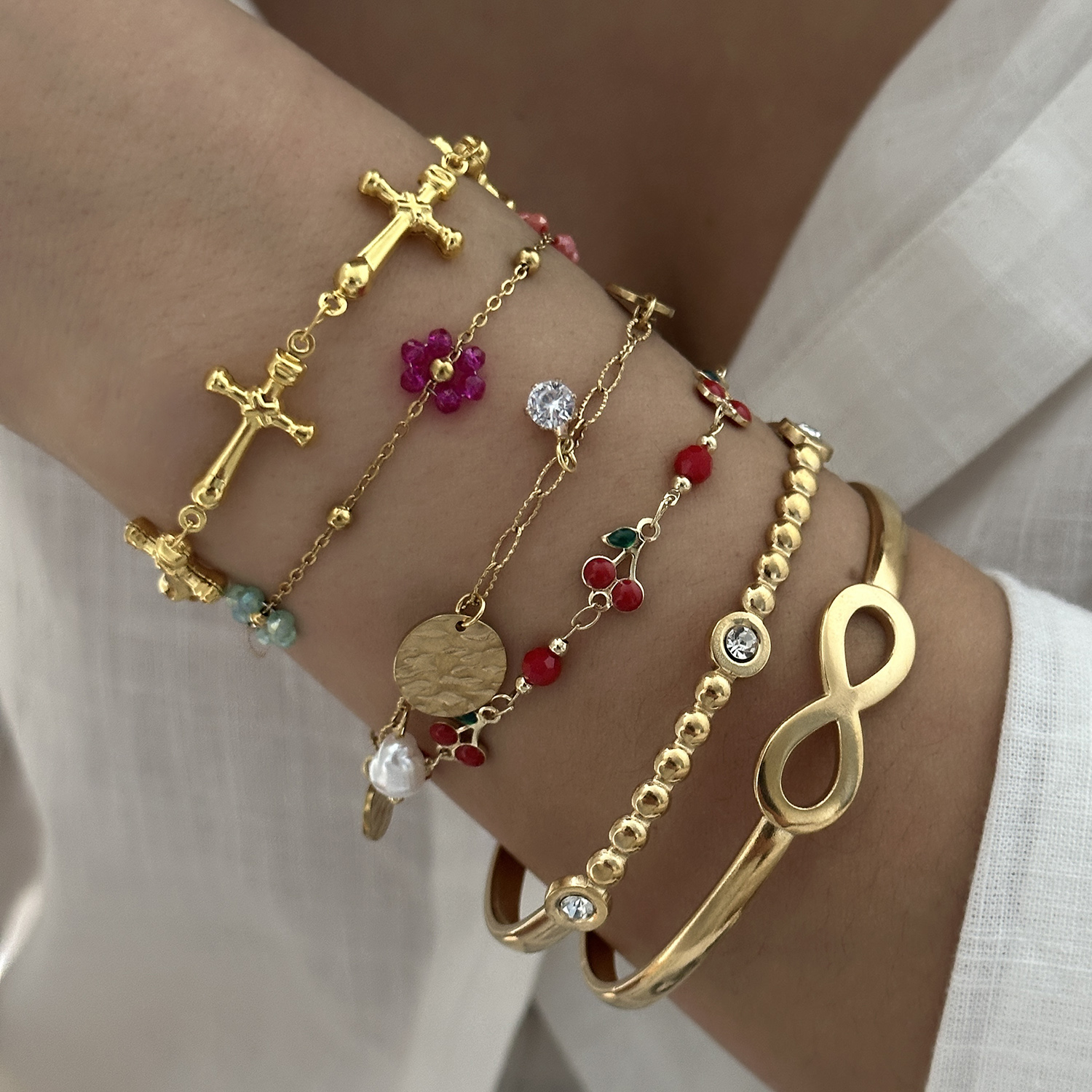 Gold Plated Stack Bracelets Fo - Ethnic Fashion Wear For Women 리뷰 및 가격