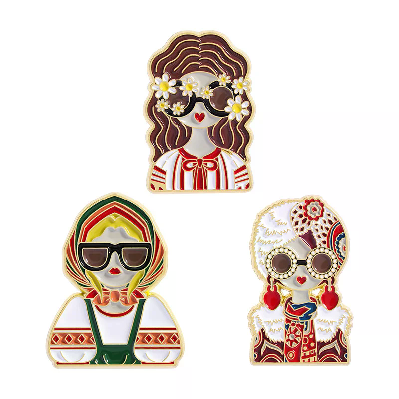 Cartoon Russian Girls Characte - Ethnic Fashion Images 리뷰 및 가격