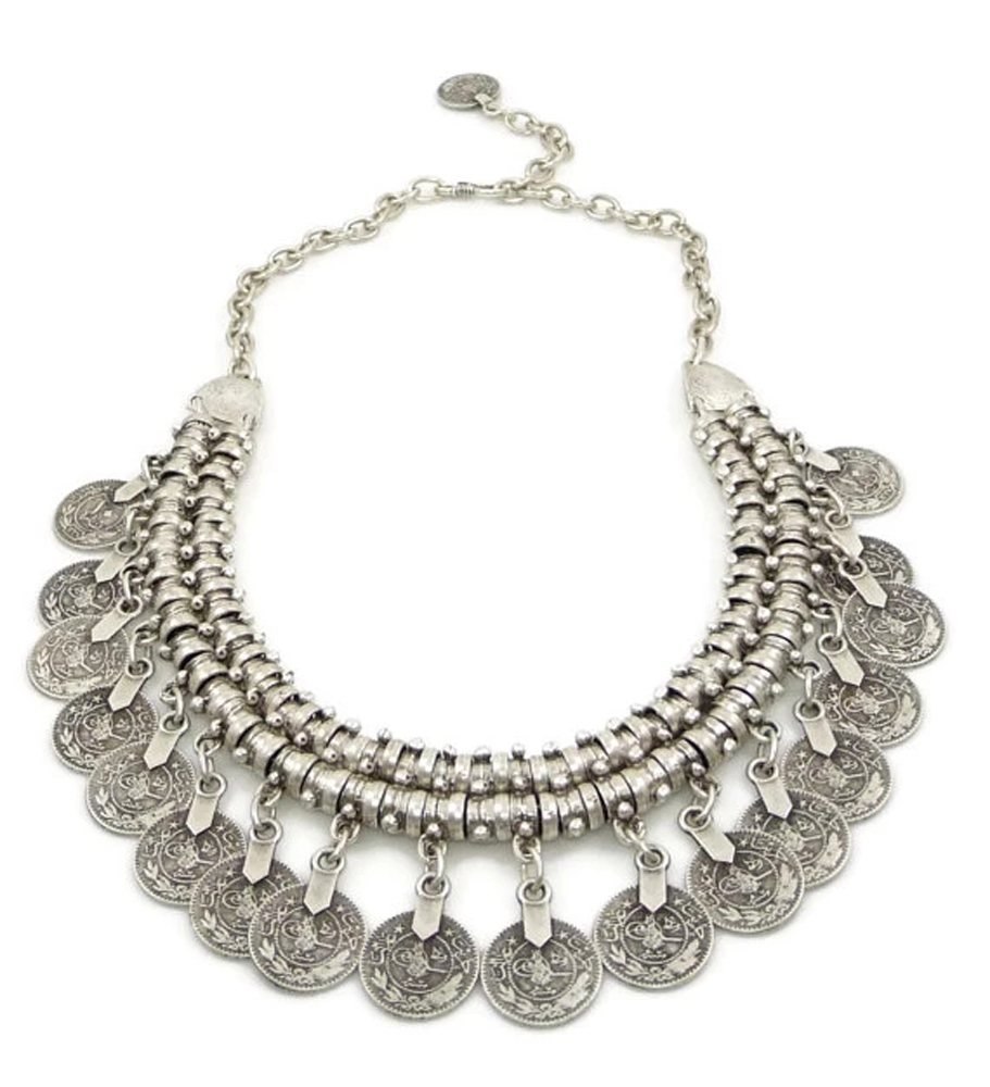 Multi-style Vintage Coin Choke - Ethnic Fashion Pakistan 리뷰 및 가격