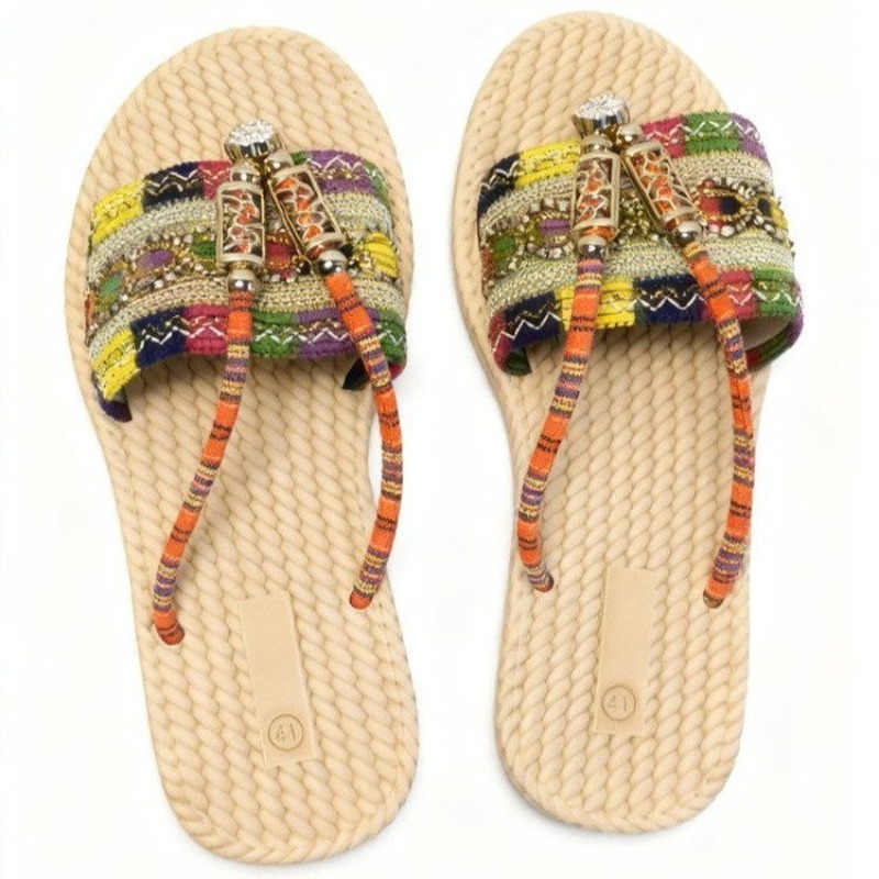 Women Slippers Outdoor Handwov - Ethnic Modern Fashion 리뷰 및 가격