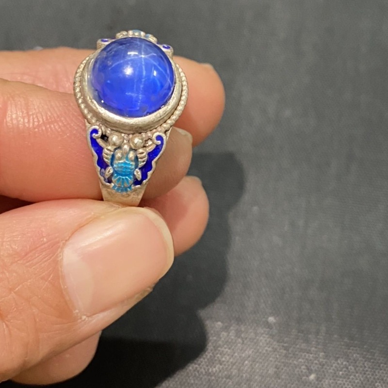 Ethnic Cloisonne Open Ring, Ex - Ethnic Wear Fashion Designer 리뷰 및 가격