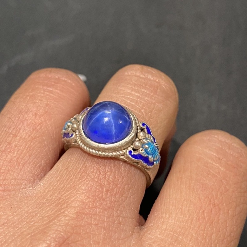 Ethnic Cloisonne Open Ring, Ex - Ethnic Wear Fashion Designer 리뷰 및 가격