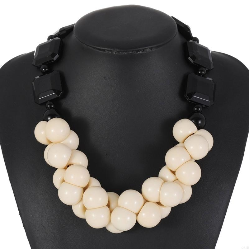  Layer Resin Beads Necklace Ha - Ethnic Fashion Wear For Women 리뷰 및 가격