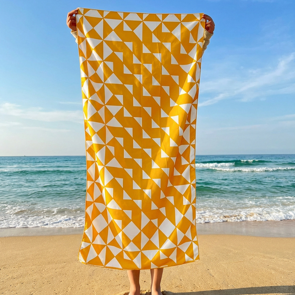 Orange Blue Ikat Print Beach T - Ikat Woven Fabric 리뷰 및 가격
