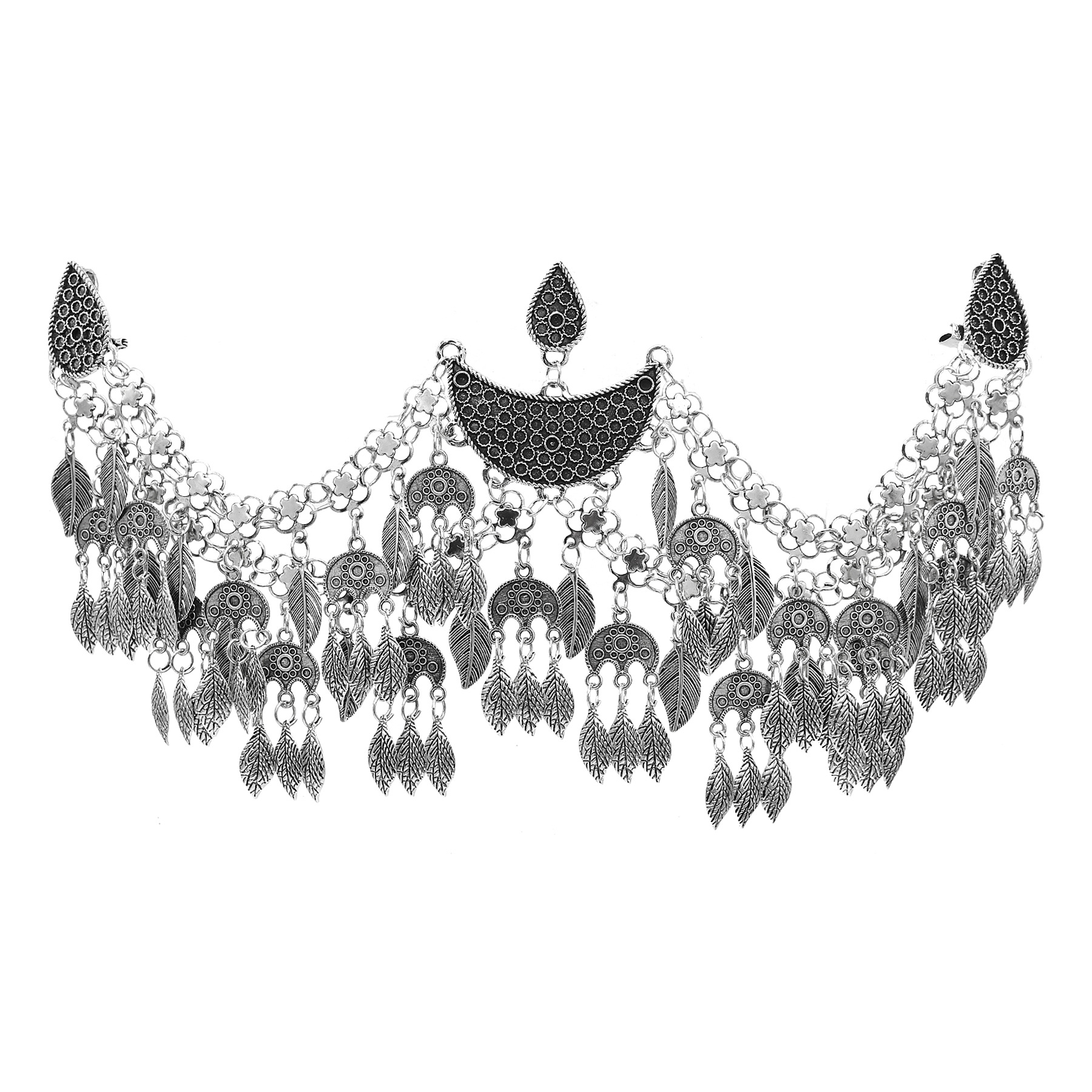 Vintage Silver Ethnic Multilay - Ethnic Fashion Pakistan 리뷰 및 가격