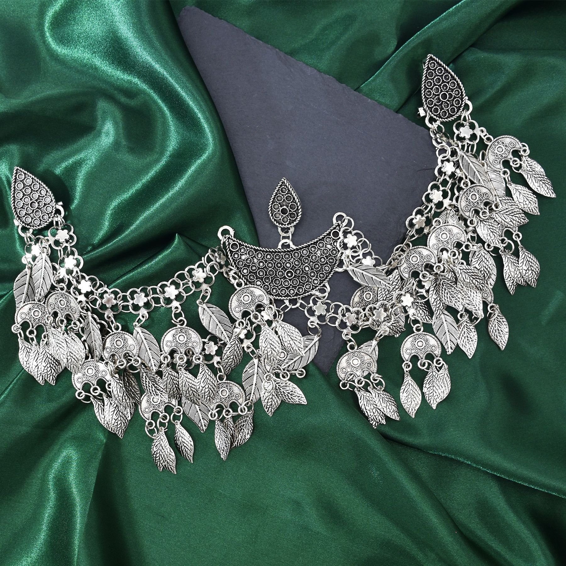 Vintage Silver Ethnic Multilay - Ethnic Fashion Pakistan 리뷰 및 가격