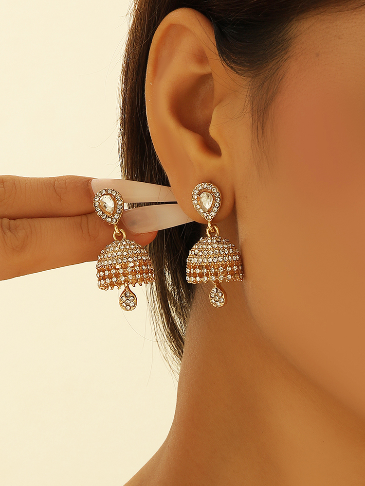 1 Pair of Fashionable Jhumka E - Ethnic Fashion Wear For Women 리뷰 및 가격