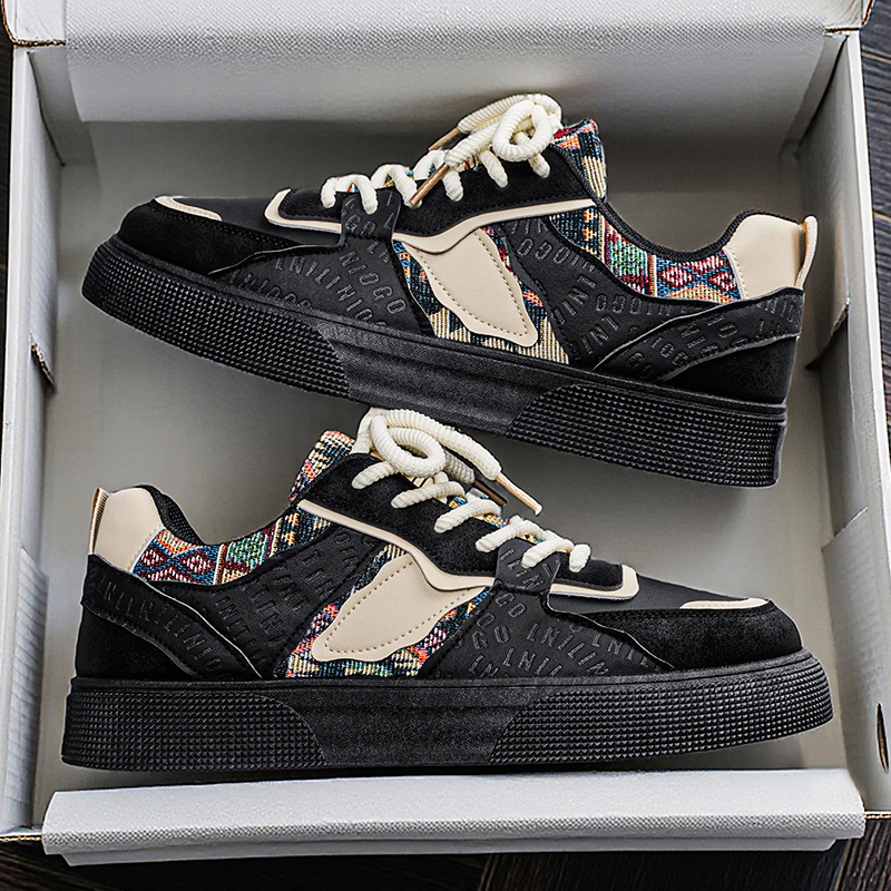 Men's Vintage Patchwork Platfo - Ethnic Modern Fashion 리뷰 및 가격
