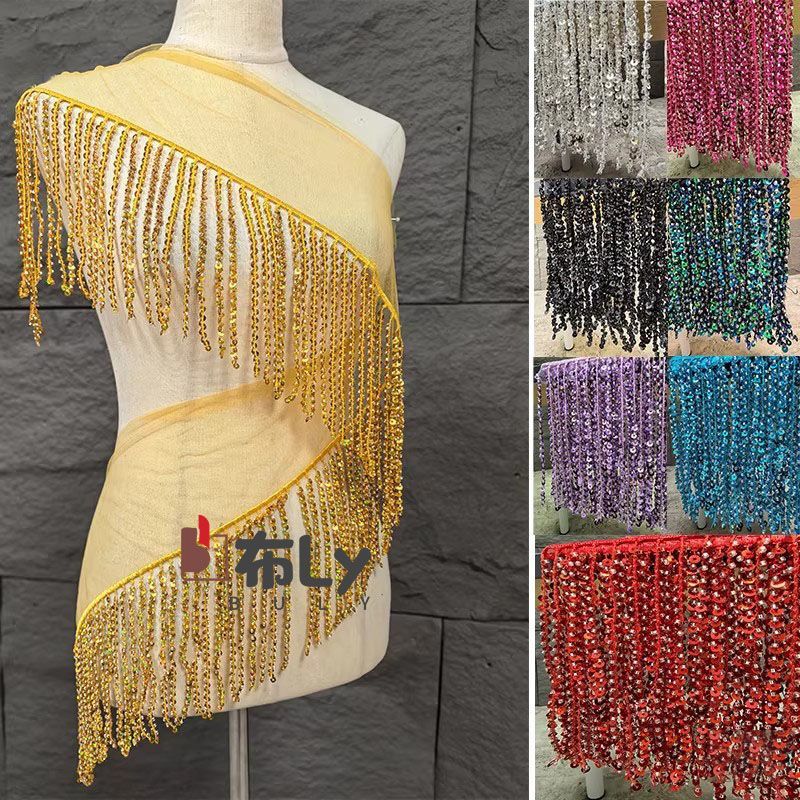 15cm Beaded Sequin Tassel Frin - Ethnic Fashion Designers 리뷰 및 가격