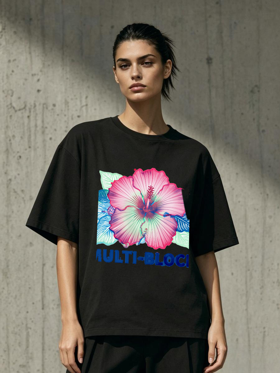 T Shirts Woman Block Print Han - Ethnic Wear Fashion Designer 리뷰 및 가격