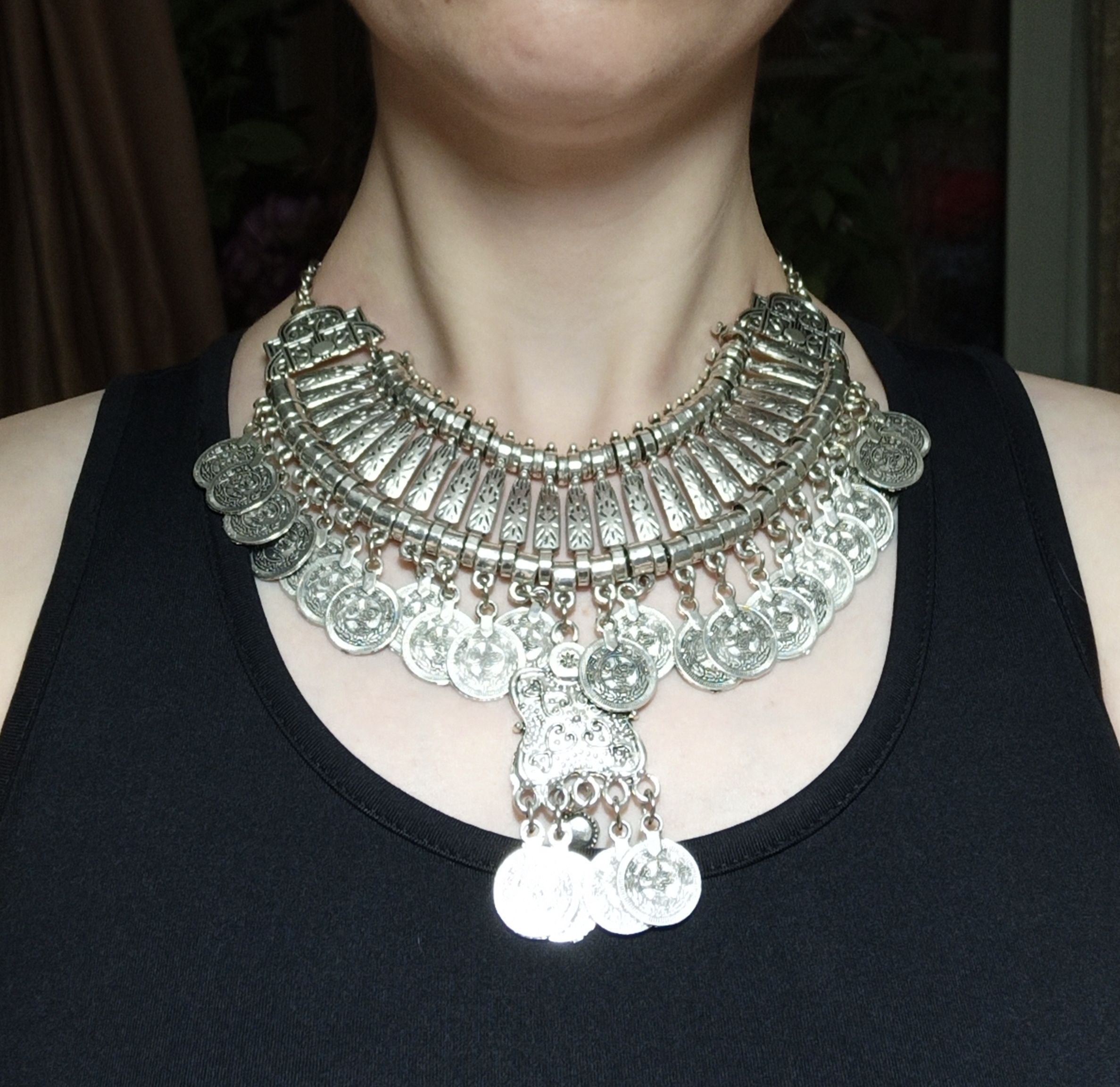 Vintage Silvery Beach Coins Ch - Ethnic Fashion Pakistan 리뷰 및 가격