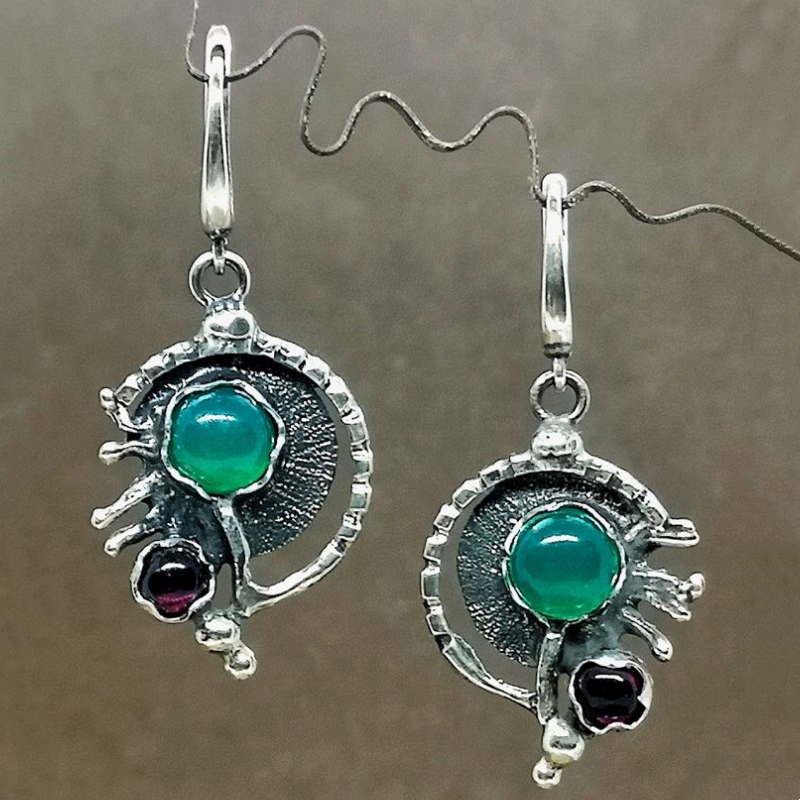 Ethnic Silver Color Inlaid Gre - Ethnic Fashion Wear For Women 리뷰 및 가격