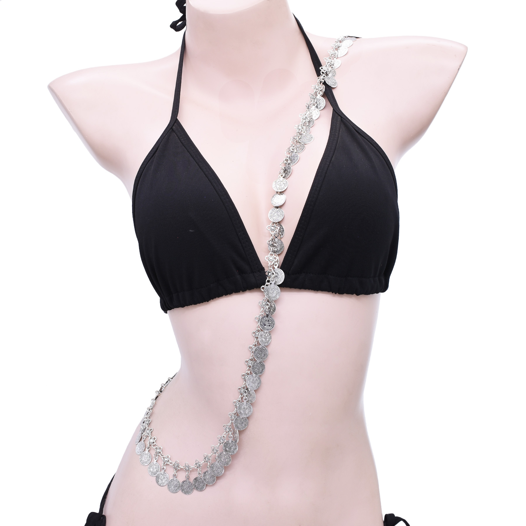 Silvery Alloy Coins Tassel Sho - Ethnic Fashion Pakistan 리뷰 및 가격