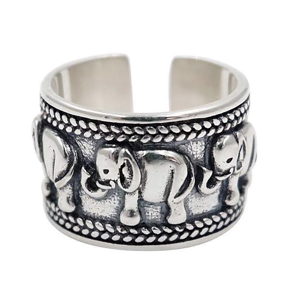 Punk Vintage Silvery Elephant  - Ethnic Fashion Pakistan 리뷰 및 가격