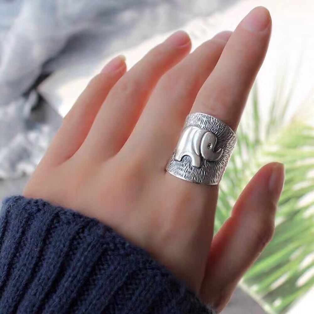 Punk Vintage Silvery Elephant  - Ethnic Fashion Pakistan 리뷰 및 가격