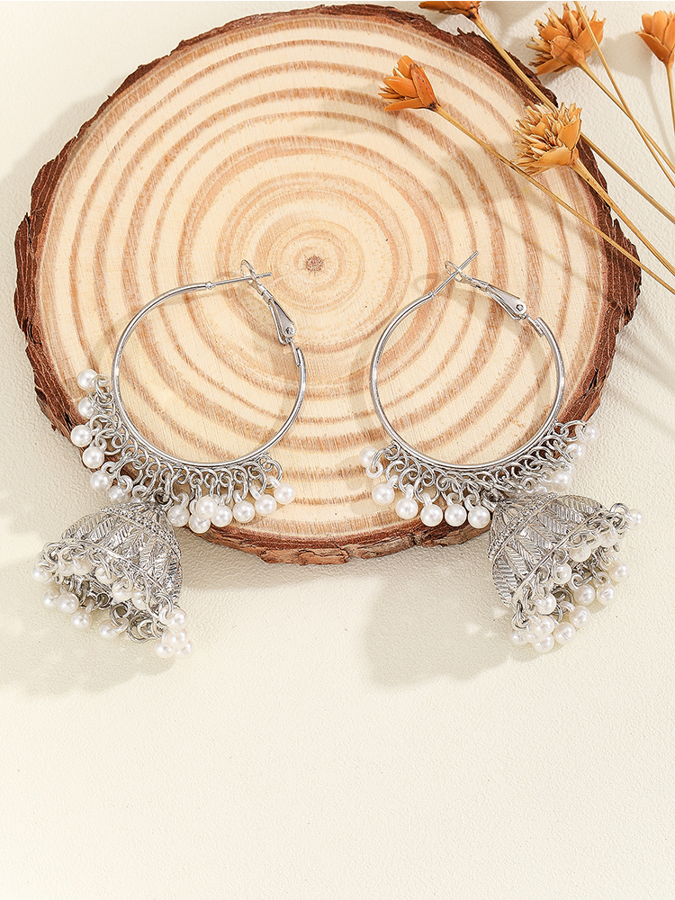1 Pair of Fashionable Hoop Ear - Ethnic Fashion Wear For Women 리뷰 및 가격