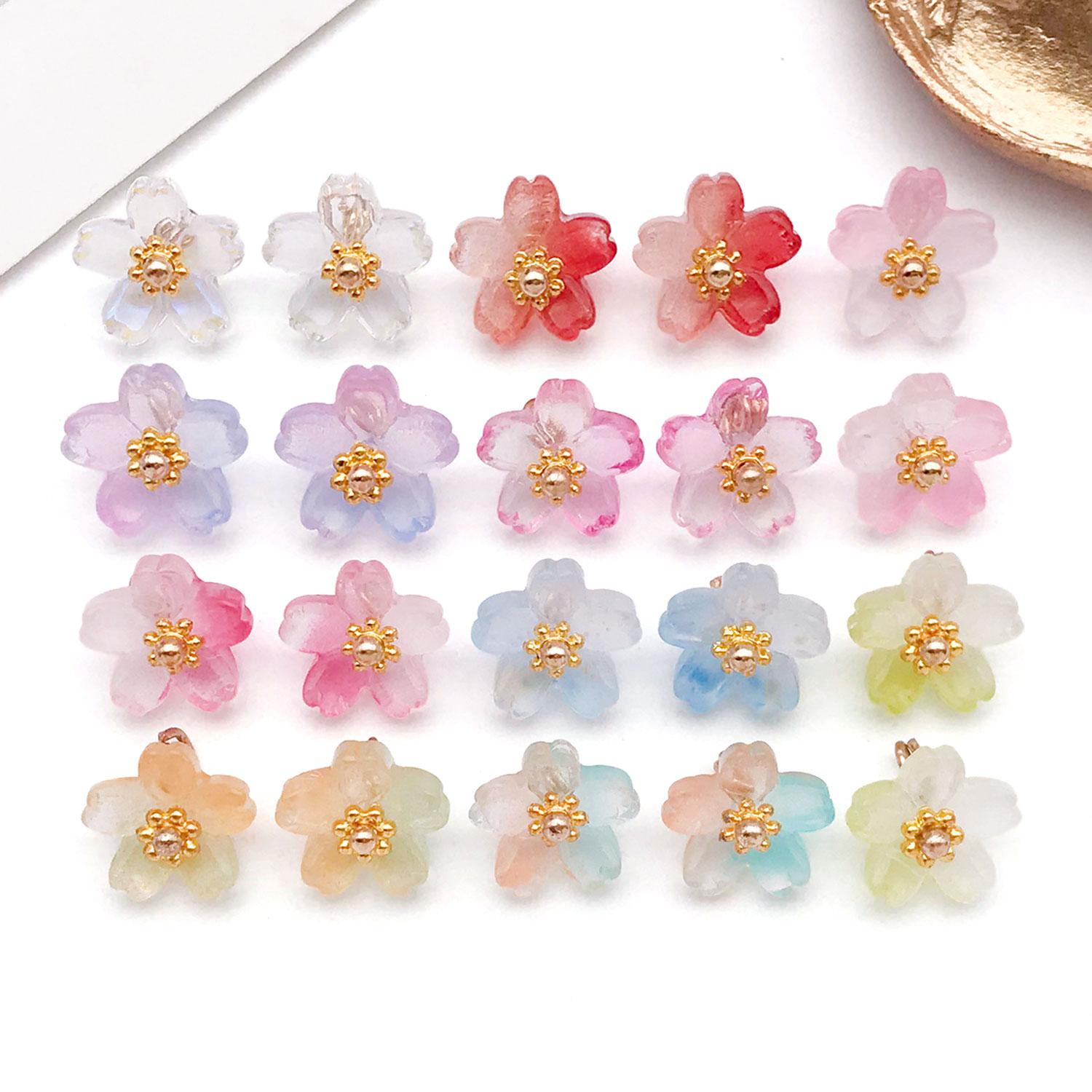 10/20pcs Vibrant Glass Cherry  - Ethnic Modern Fashion 리뷰 및 가격