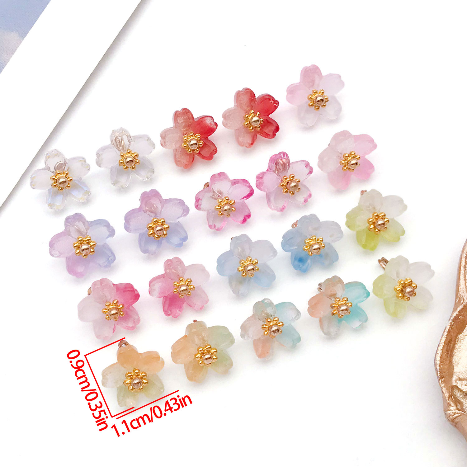 10/20pcs Vibrant Glass Cherry  - Ethnic Modern Fashion 리뷰 및 가격