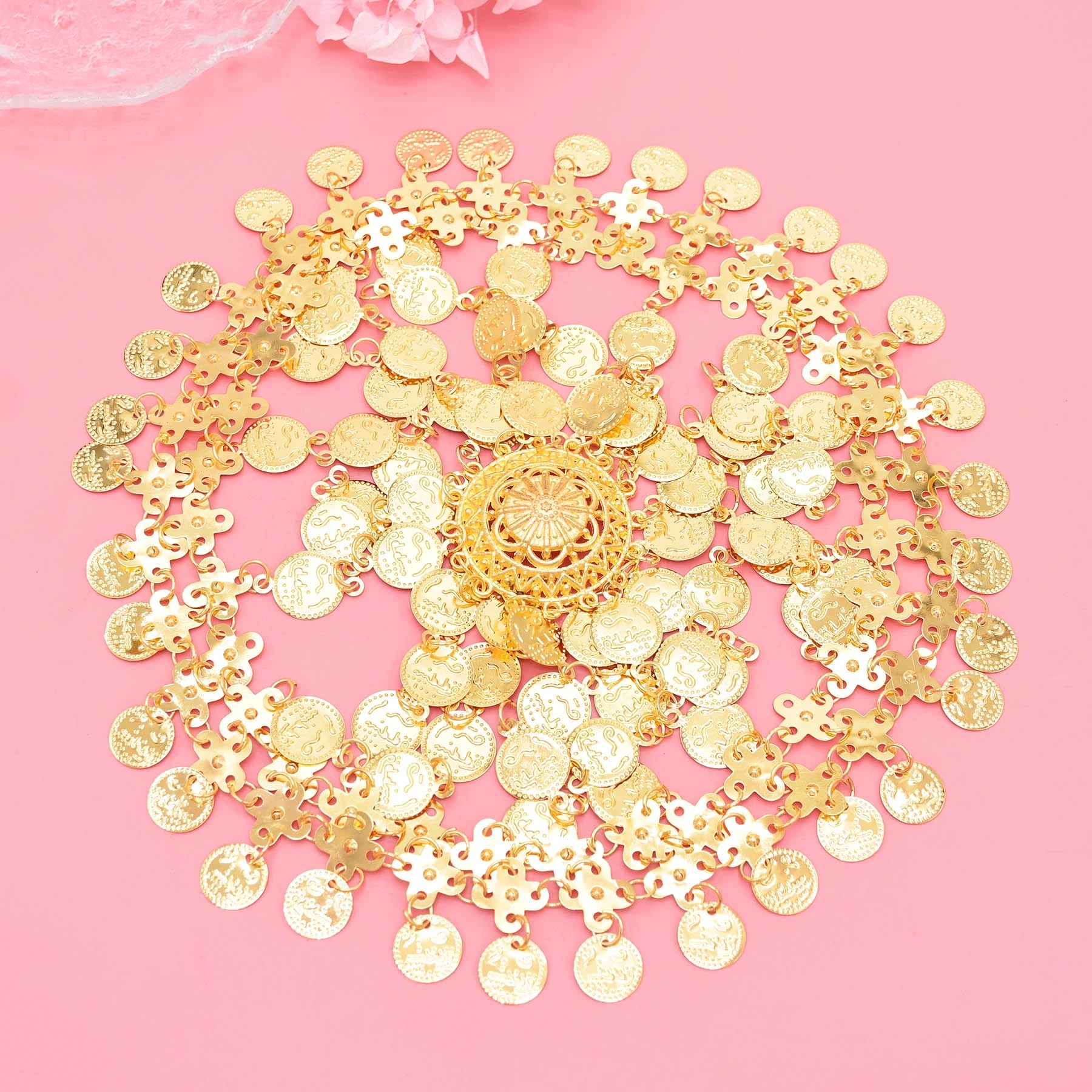 Gold Plated Alloy Coin Beauty  - Ethnic Fashion Pakistan 리뷰 및 가격