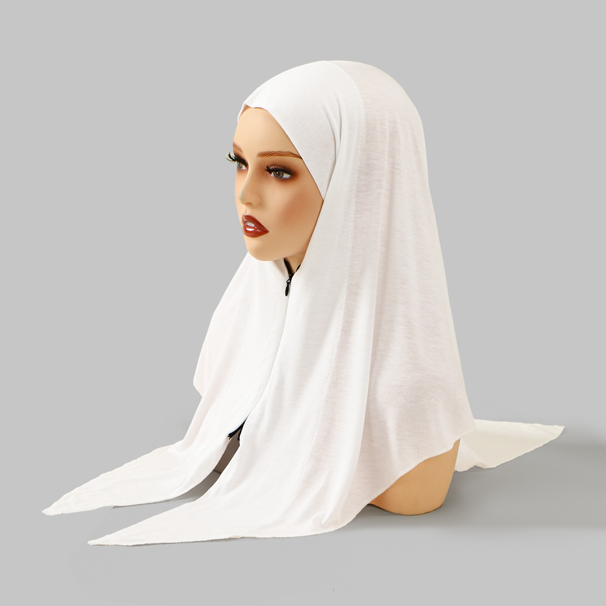 Zipper Design Muslim Hijab Sol - Ethnic Fashion Designers 리뷰 및 가격