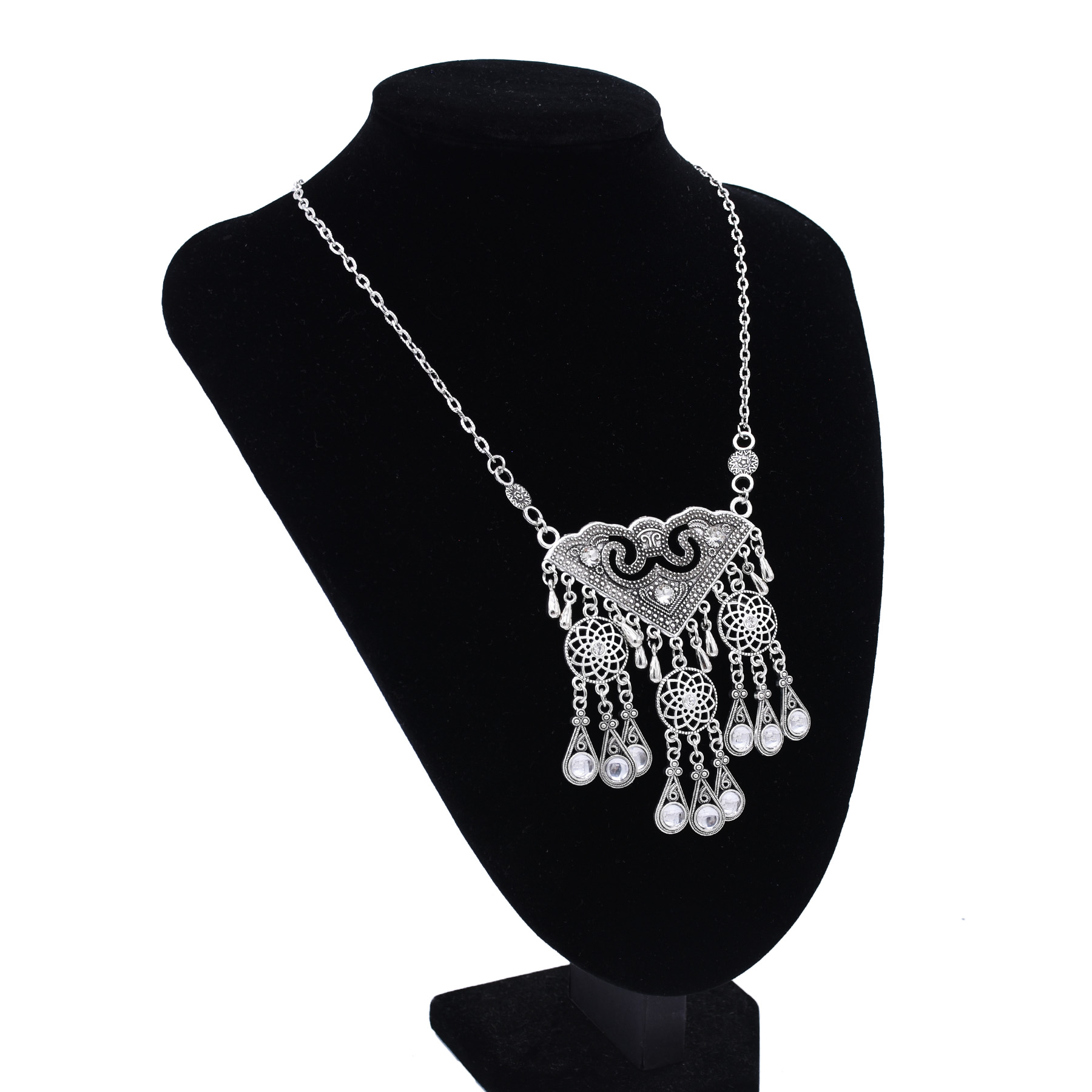 Ethnic Hollow Geometry Pendant - Ethnic Fashion Pakistan 리뷰 및 가격